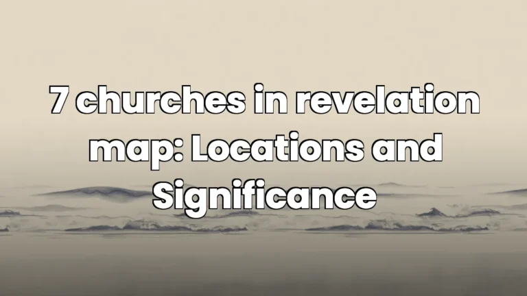 7 churches in revelation map: Locations and Significance 7 churches in revelation map: Locations and Significance