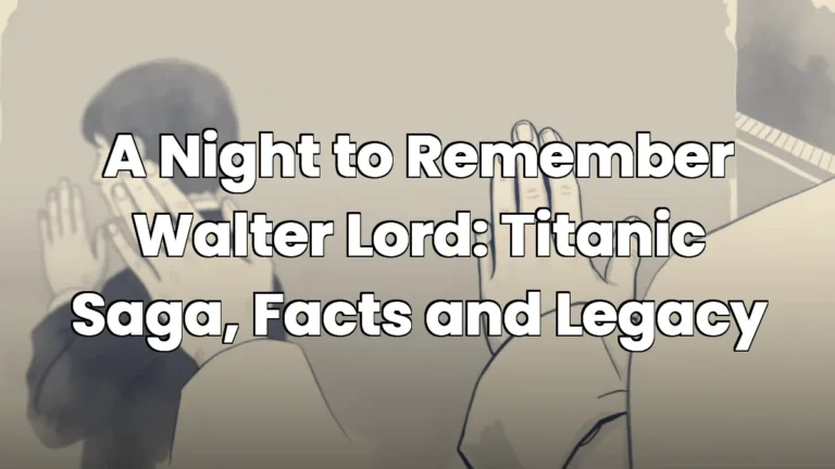 A Night to Remember Walter Lord: Titanic Saga, Facts and Legacy