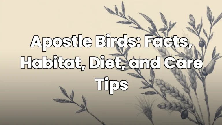 Apostle Birds: Facts, Habitat, Diet, and Care Tips