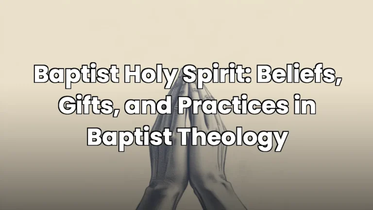 Baptist Holy Spirit: Beliefs, Gifts, and Practices in Baptist Theology