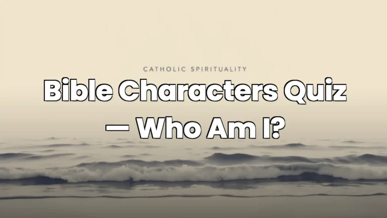 Bible Characters Quiz — Who Am I? Bible Characters Quiz — Who Am I?