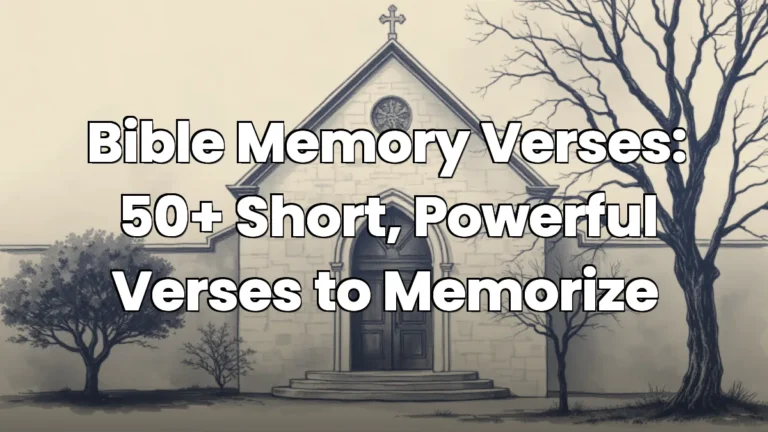 Bible Memory Verses: 50+ Short, Powerful Verses to Memorize