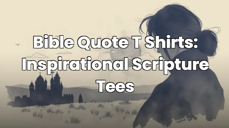Bible Quote T Shirts: Inspirational Scripture Tees