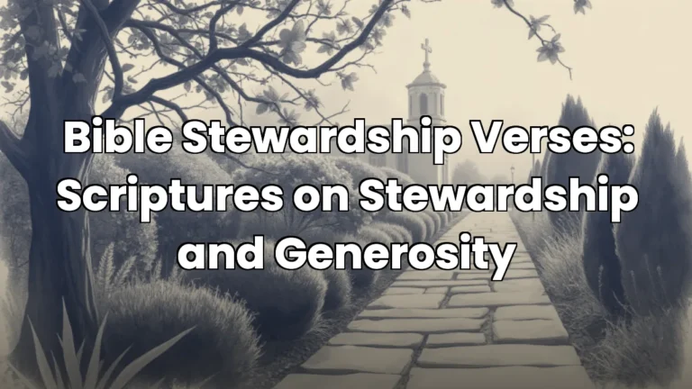 Bible Stewardship Verses: Scriptures on Stewardship and Generosity