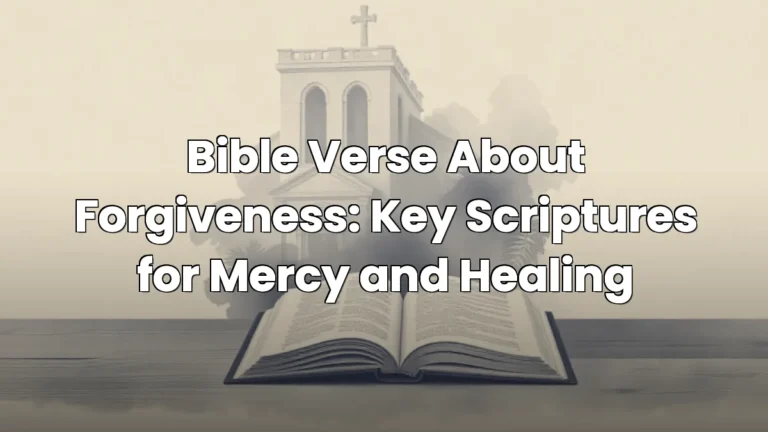 Bible Verse About Forgiveness: Key Scriptures for Mercy and Healing Bible Verse About Forgiveness: Key Scriptures for Mercy and Healing