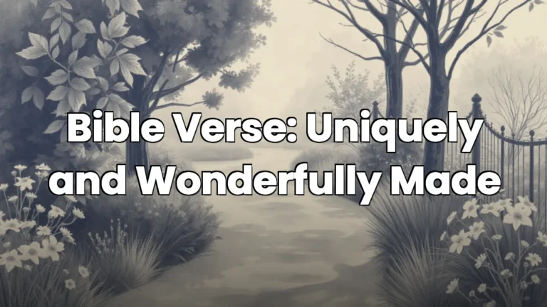 Bible Verse: Uniquely and Wonderfully Made