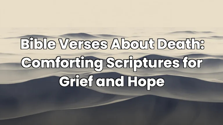 Bible Verses About Death: Comforting Scriptures for Grief and Hope Bible Verses About Death: Comforting Scriptures for Grief and Hope