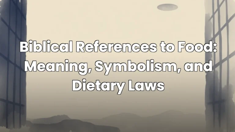 Biblical References to Food: Meaning, Symbolism, and Dietary Laws