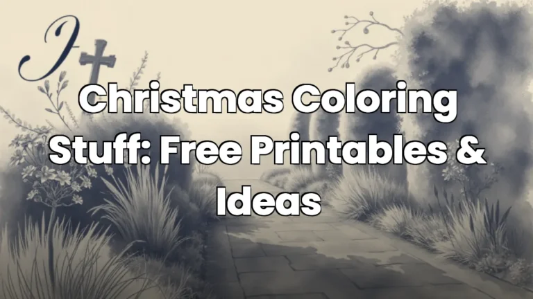 Christmas Coloring Stuff: Free Printables & Ideas
