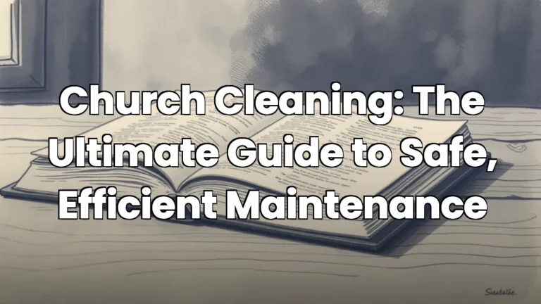 Church Cleaning: The Ultimate Guide to Safe, Efficient Maintenance