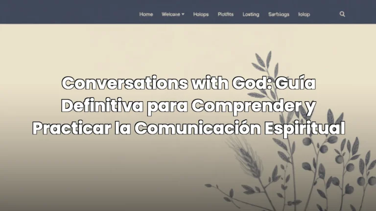 Conversations with God: Guía Definitiva para Comprender y Practicar la Comunicación Espiritual Conversations with God: Guía Definitiva para Comprender y Practicar la Comunicación Espiritual