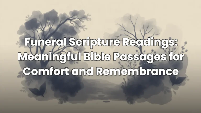 Funeral Scripture Readings: Meaningful Bible Passages for Comfort and Remembrance