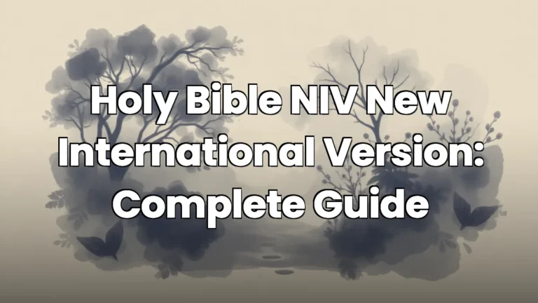Holy Bible NIV New International Version: Complete Guide