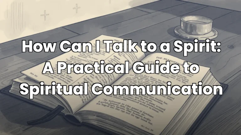How Can I Talk to a Spirit: A Practical Guide to Spiritual Communication