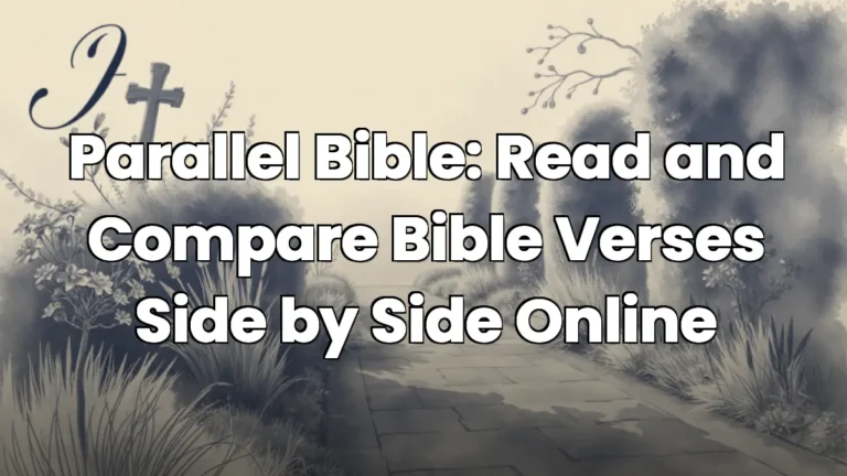 Parallel Bible: Read and Compare Bible Verses Side by Side Online