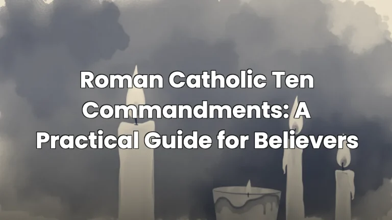 Roman Catholic Ten Commandments: A Practical Guide for Believers