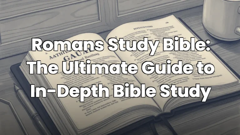 Romans Study Bible: The Ultimate Guide to In-Depth Bible Study