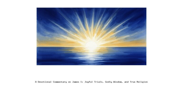A Devotional Commentary on James 1: Joyful Trials, Godly Wisdom, and True Religion