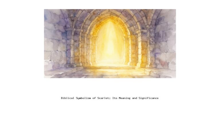 Biblical Symbolism of Scarlet: Its Meaning and Significance Biblical Symbolism of Scarlet: Its Meaning and Significance