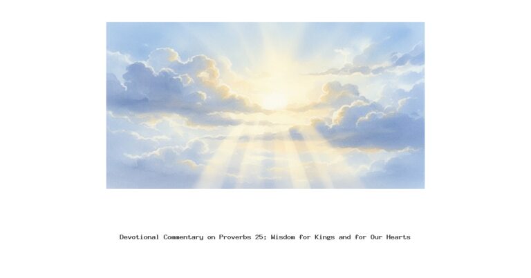 Devotional Commentary on Proverbs 25: Wisdom for Kings and for Our Hearts Devotional Commentary on Proverbs 25: Wisdom for Kings and for Our Hearts